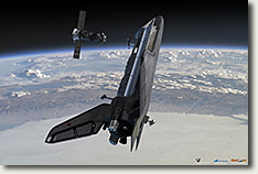 Стыковка орбитального корабля 11Ф35 второй серии с "Союзом-спасателем"